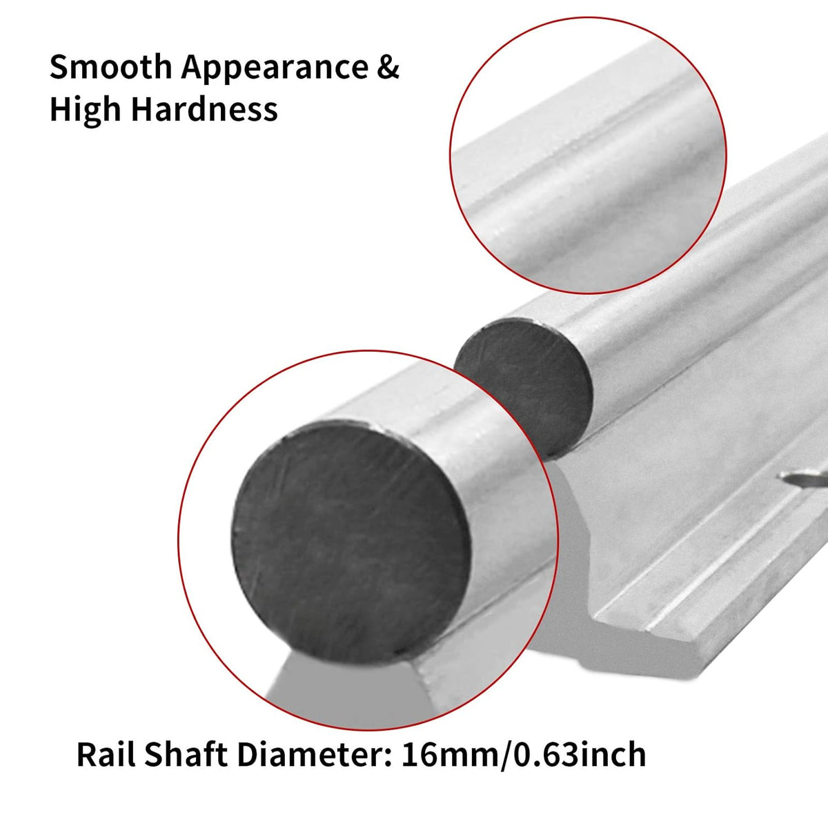 2X SBR16-2000mm Linear Slide Rail and 4X SBR16UU Carriage Bearing Block W724