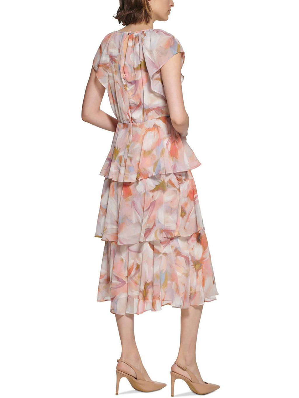 Printed Tea Midi Dress K771418
