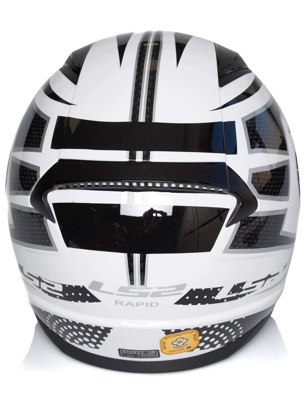 Black White Helmet K2043