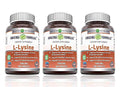 L-Lysine 1000mg Amino Acid 180 Vegetarian Tablets Pack of 3 Y34364