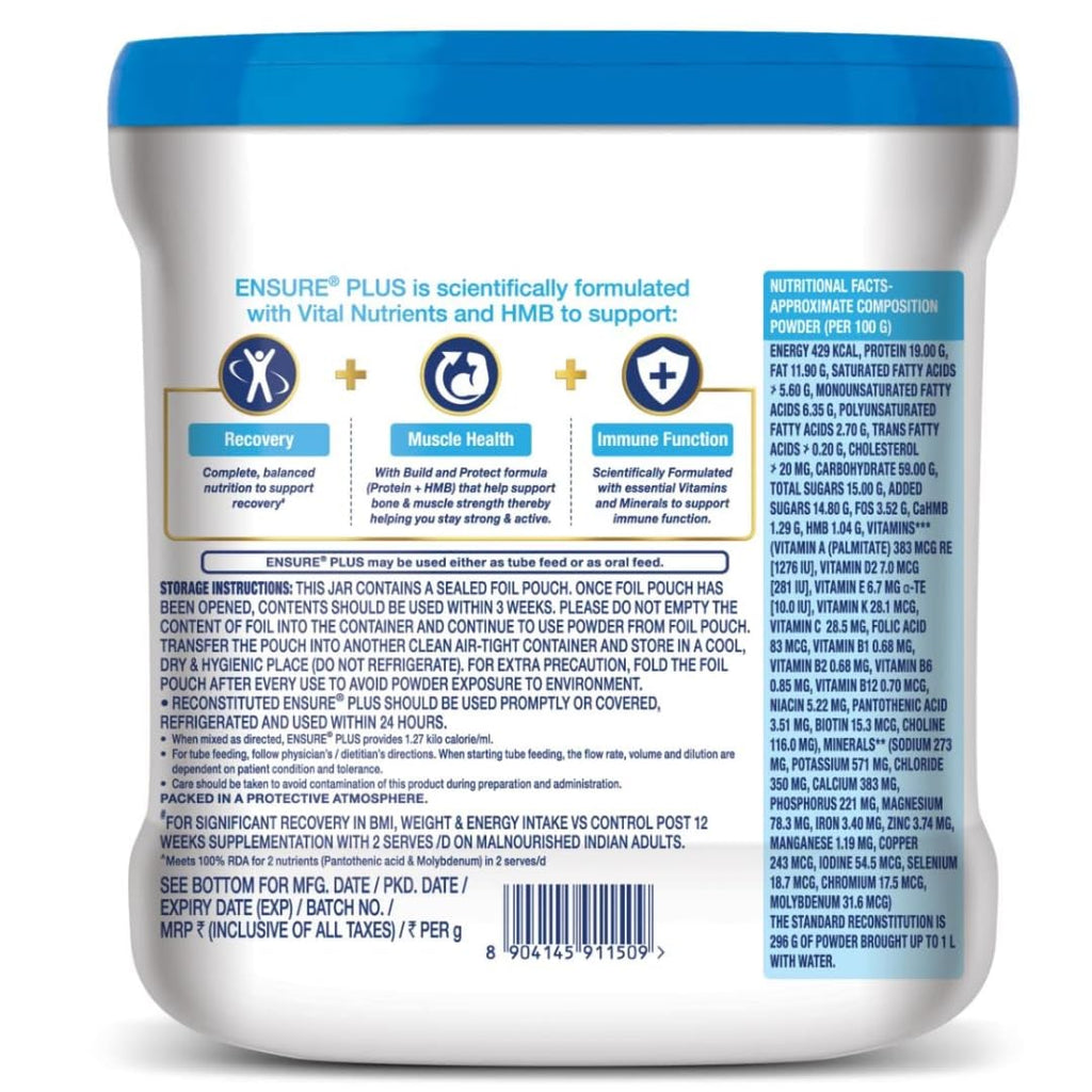 Vanilla Flavor 400gm Jar -10 count Nutrition Powder X548458