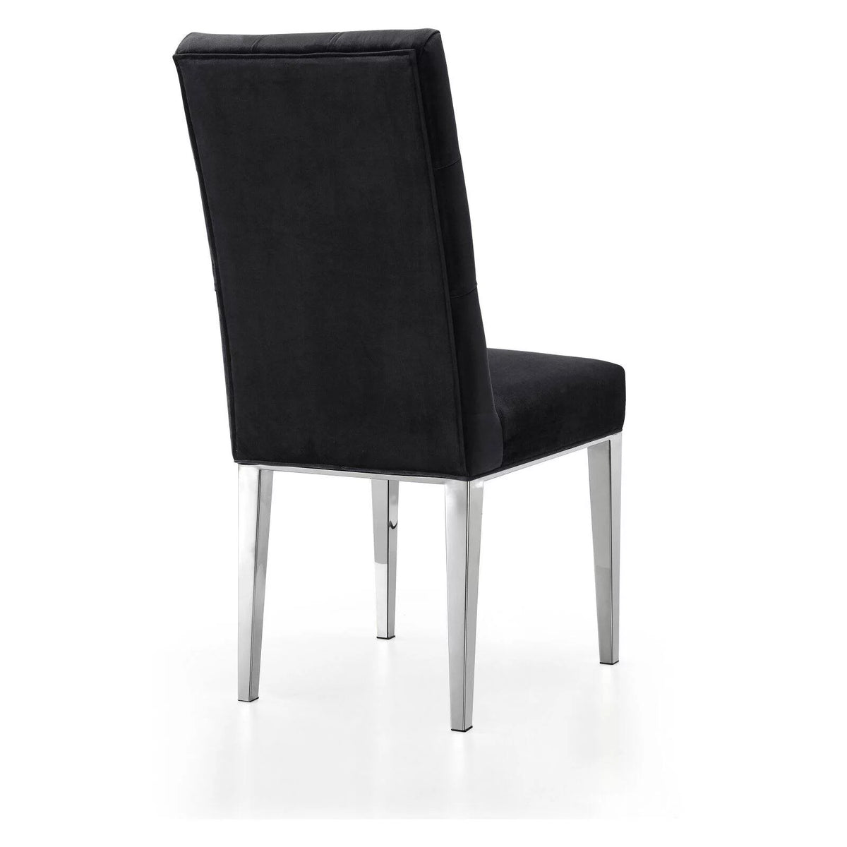 Black Velvet Dining Chair Set of 2 O2512