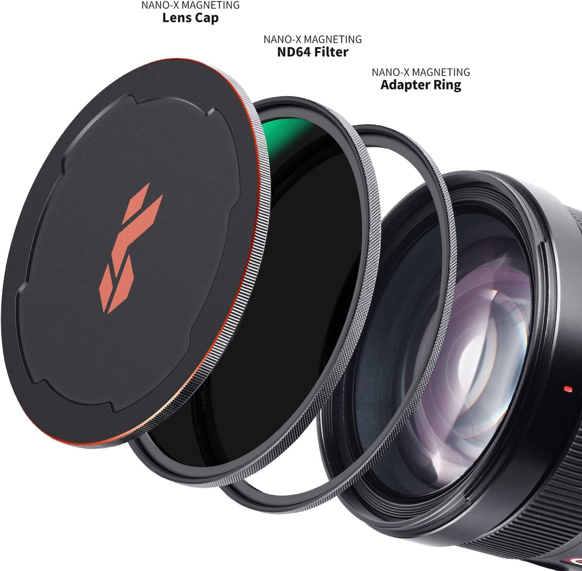 55mm Magnetic ND64 Lens Filter 6-Stop Fixed Neutral Density Filter Pack of 2 N56921