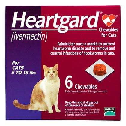 Heartgard Chewables for Cats 5-15 lbs Z5534