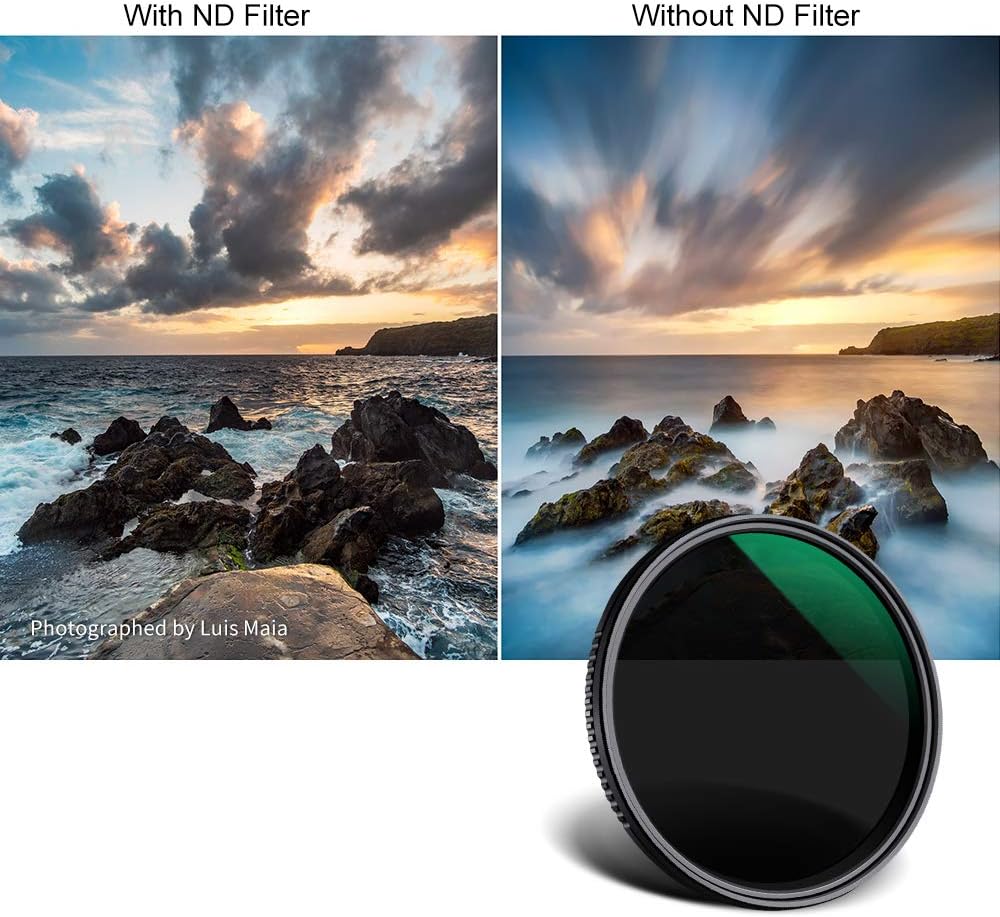 77mm Variable Neutral Density Filter ND8-ND2000 Adjustable with Multi-Layer Coatings G447