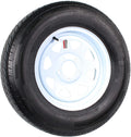 Radial Trailer Tire and Rim ST205/75R15 LRD 15X5 5-4.5 White Spoke Wheel X1934