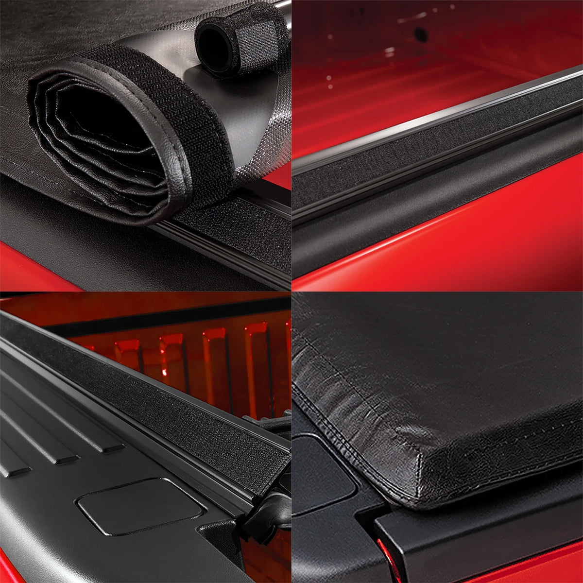 Matte Black Soft Roll-up Tonneau Cover T20088