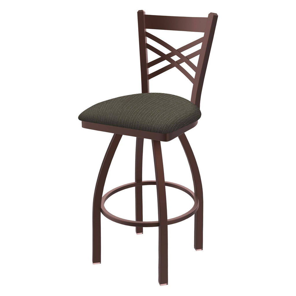 Black Wrinkle Finish Counter Stool with 360 Swivel S541463