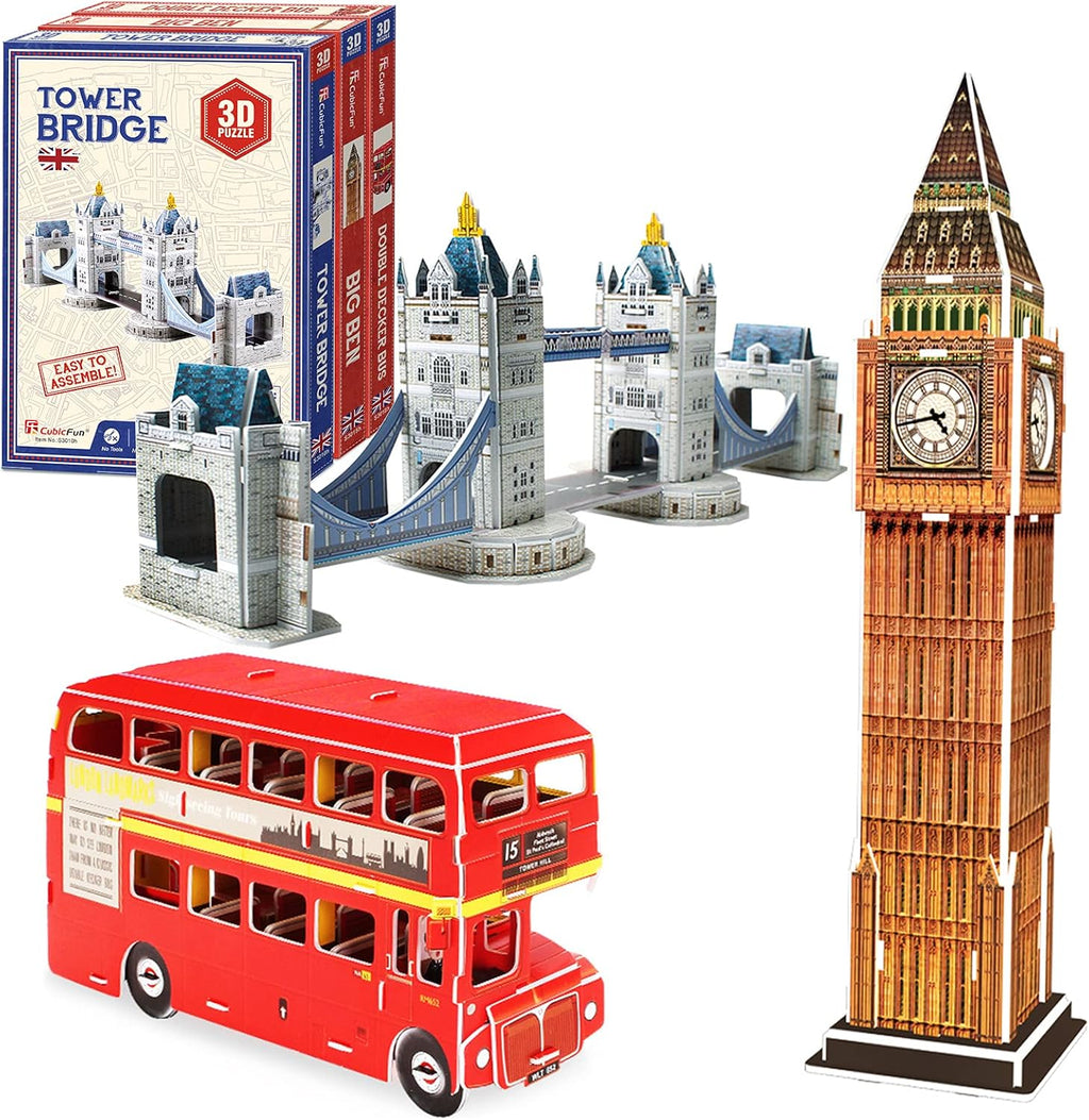 3D Puzzle Notre Dame de Paris Cathedral Model Kit, 293 Pieces Pack of 2 U2456