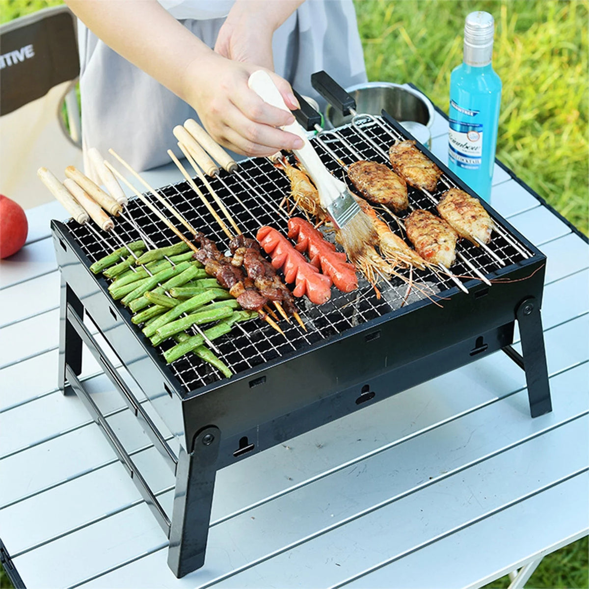 Folding Portable Charcoal BBQ Grill W2512