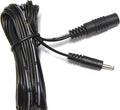 2.1mm x 5.5mm DC Plug Extension Cable, 15 Feet, Pack of 2 B461