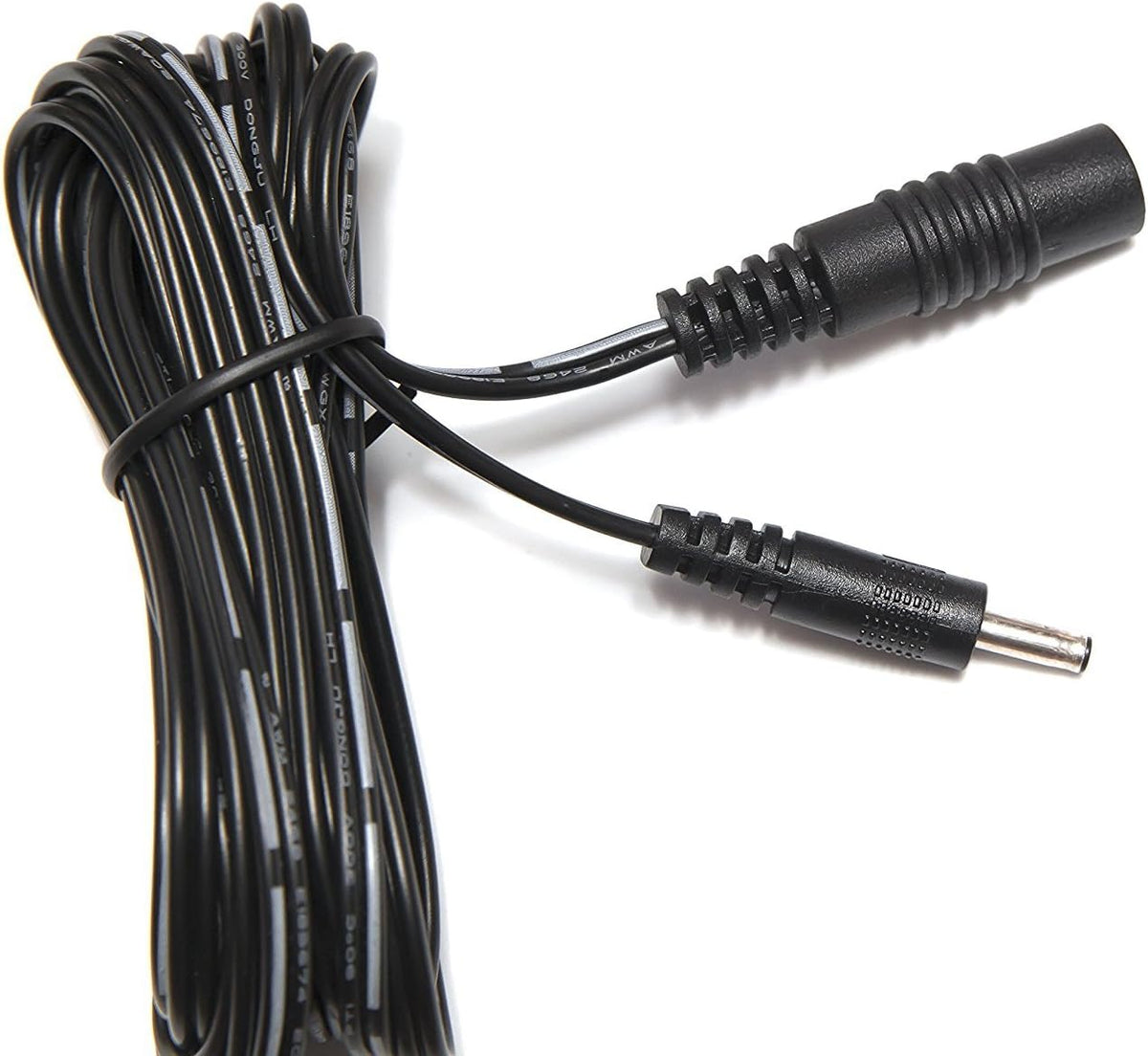 2.1mm x 5.5mm DC Plug Extension Cable, 15 Feet, Pack of 2 B461