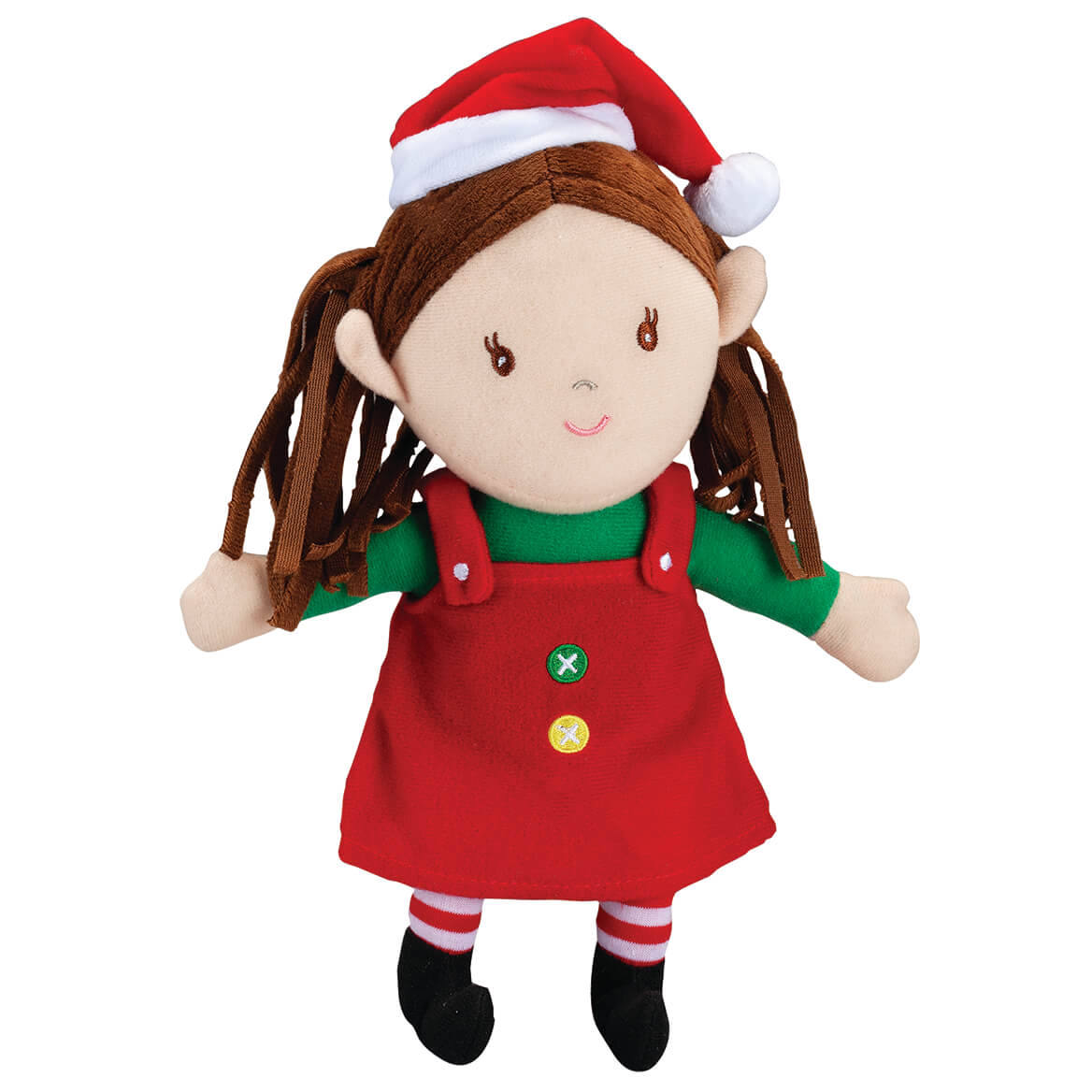 4" x 2" x 8" Brushed Tricot Elf Doll Q8209