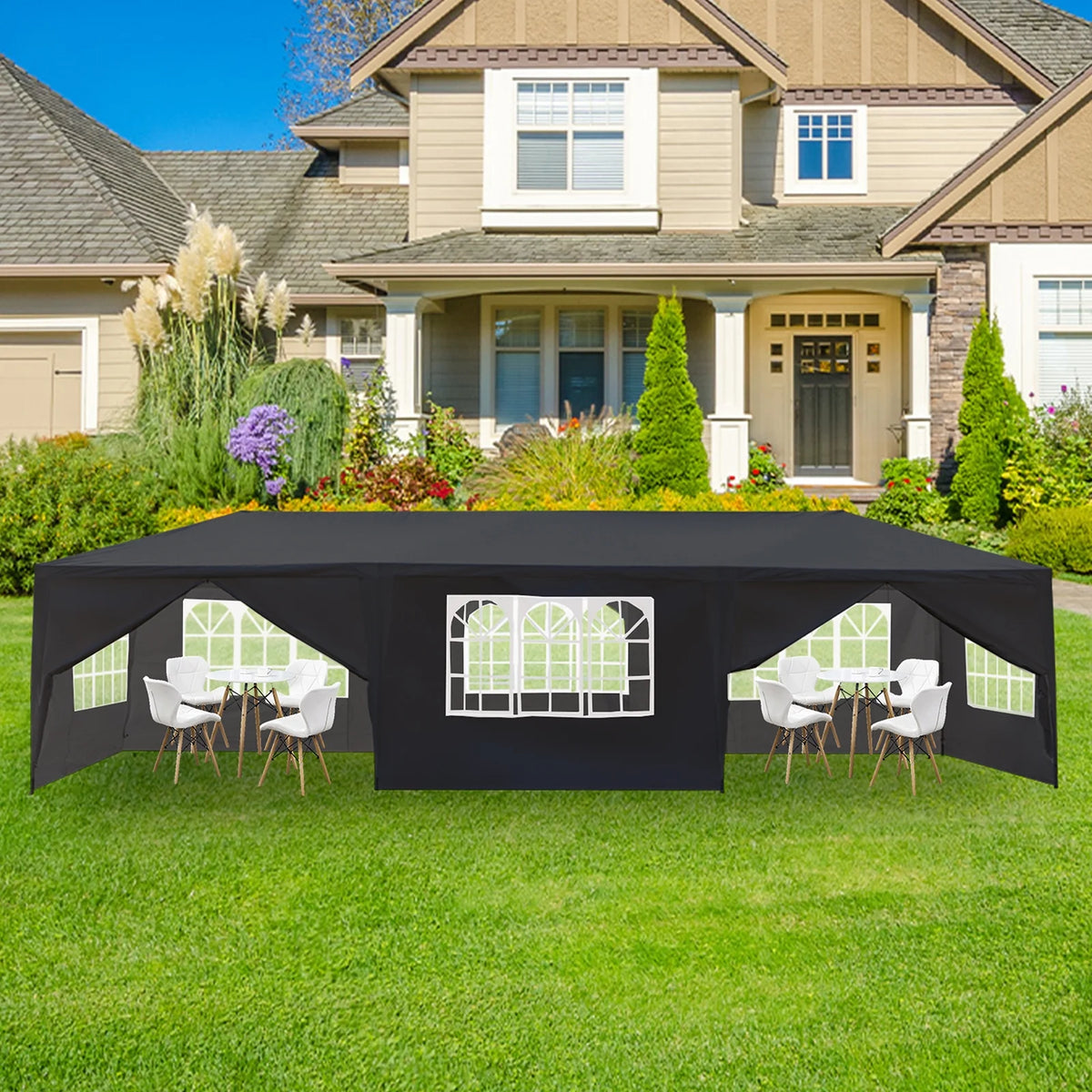 10'x 30' Canopy Tent with 8 Sidewalls White F101348