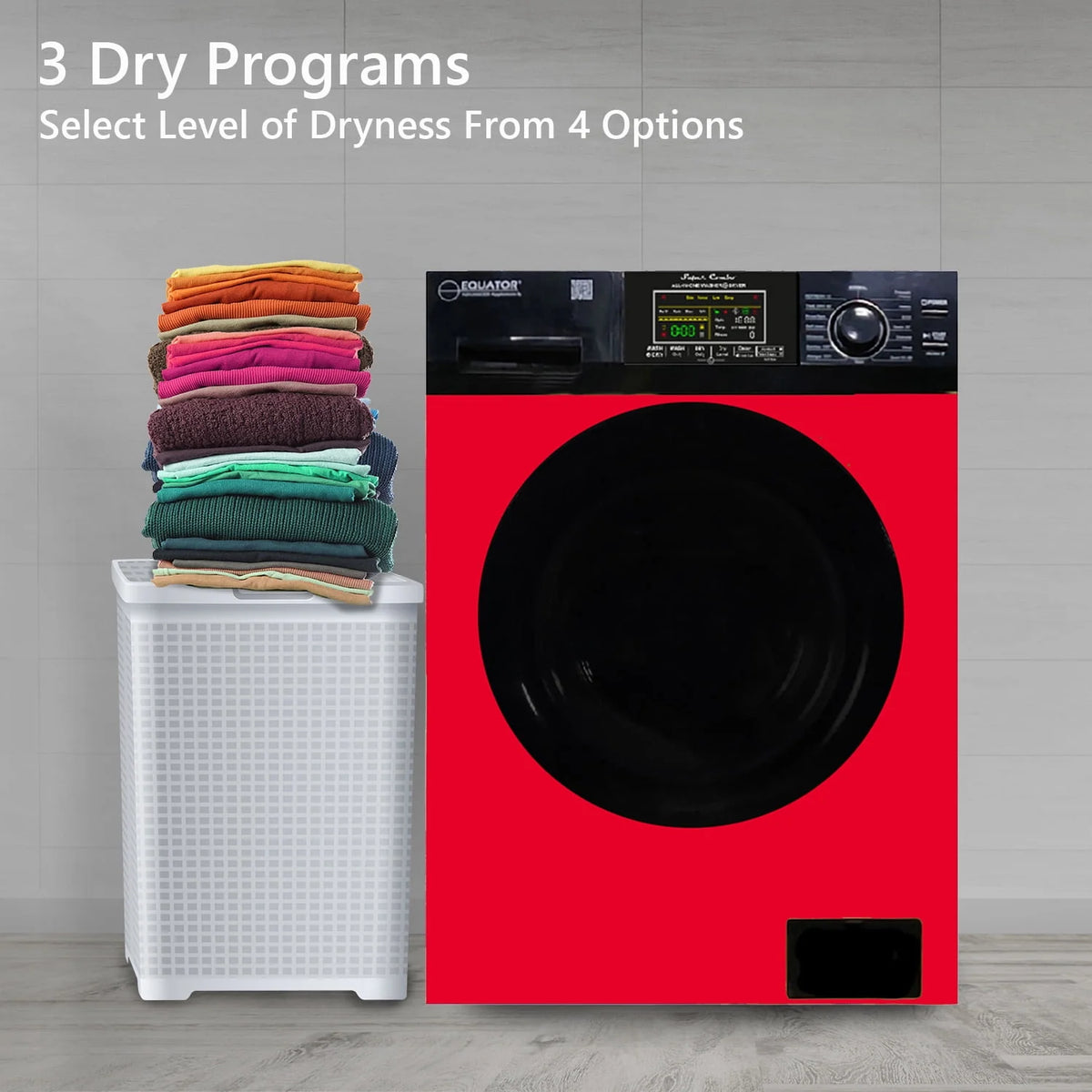 18 lbs. Combination Washer Dryer with Laundry Pedestal B3049