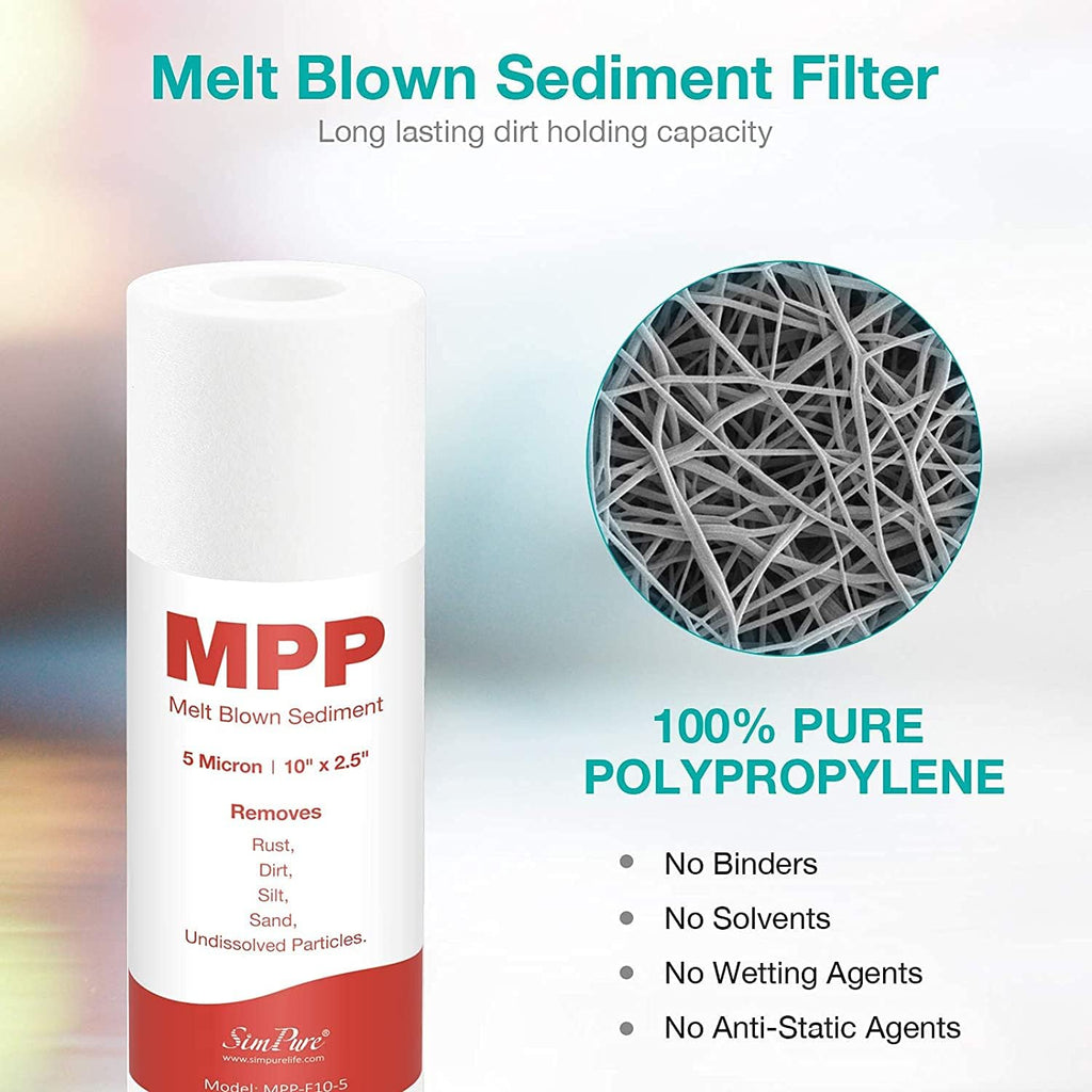 10 x 2.5 Whole House Sediment Water Filter Cartridge Replacement, 20-Pack Pack of 2 U8304