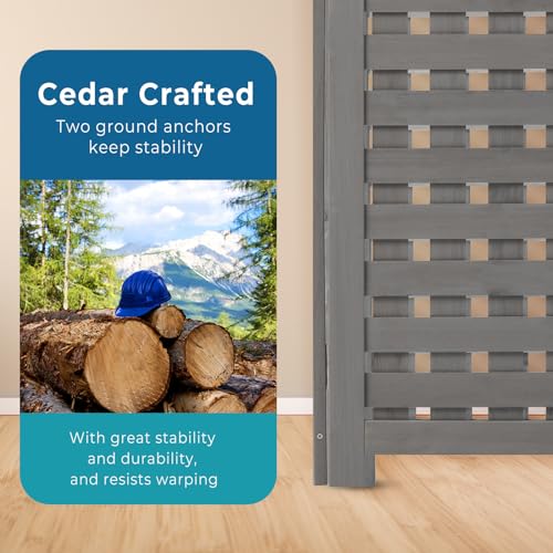 Brown 32"W x 38"H Wooden Fence Panels N791