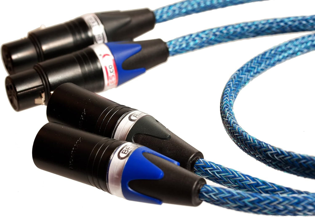 Blue XLR Cable Stereo Pair 2 Cables A394129