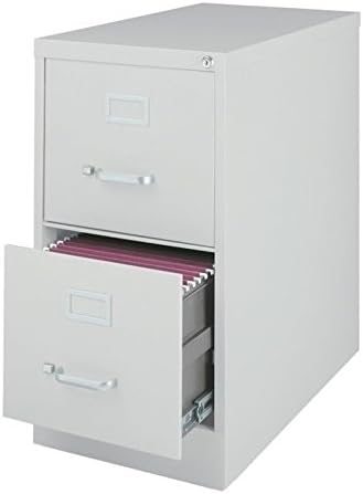 2 Drawer Letter File Cabinet in Gray D12499