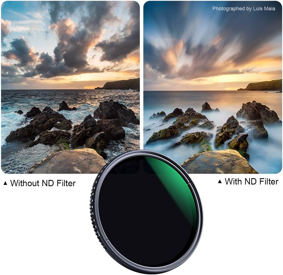77mm Variable Neutral Density Filter ND8-ND2000 Adjustable with Multi-Layer Coatings G447