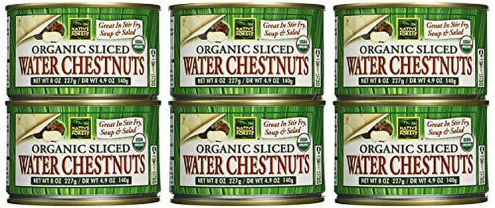 Organic Sliced Water Chestnuts - 6 x 8 oz A115