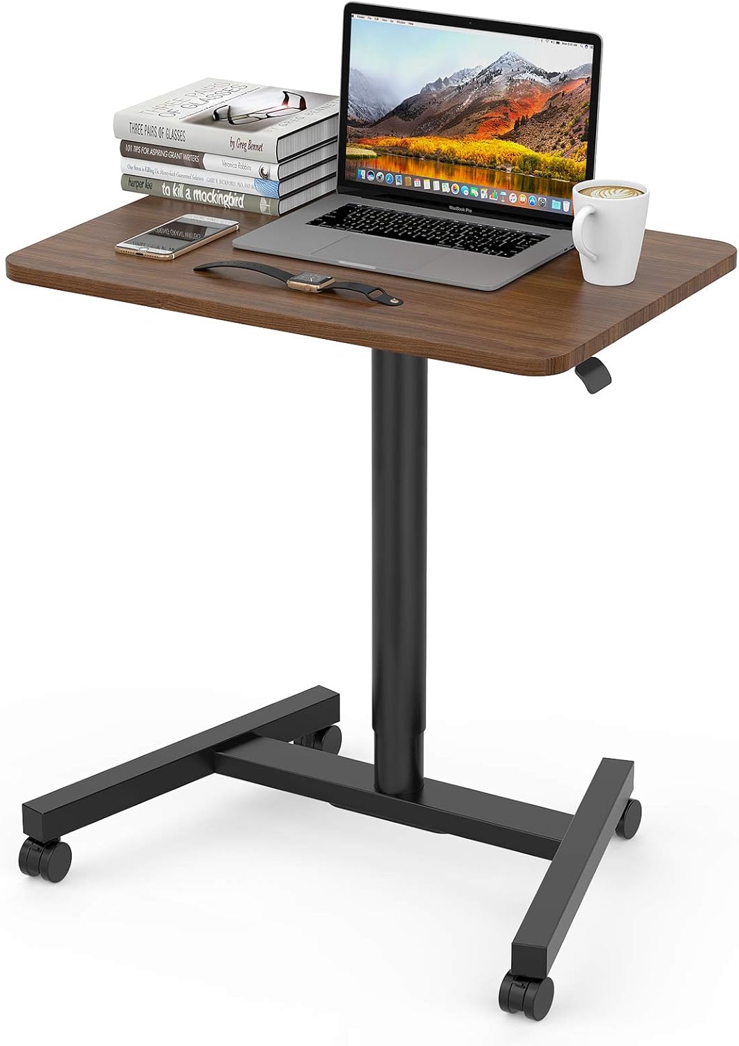 Adjustable Rolling Laptop Desk Cart C700188