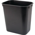 13 Quart Rectangular Wastebasket Black Package of 12 T38630