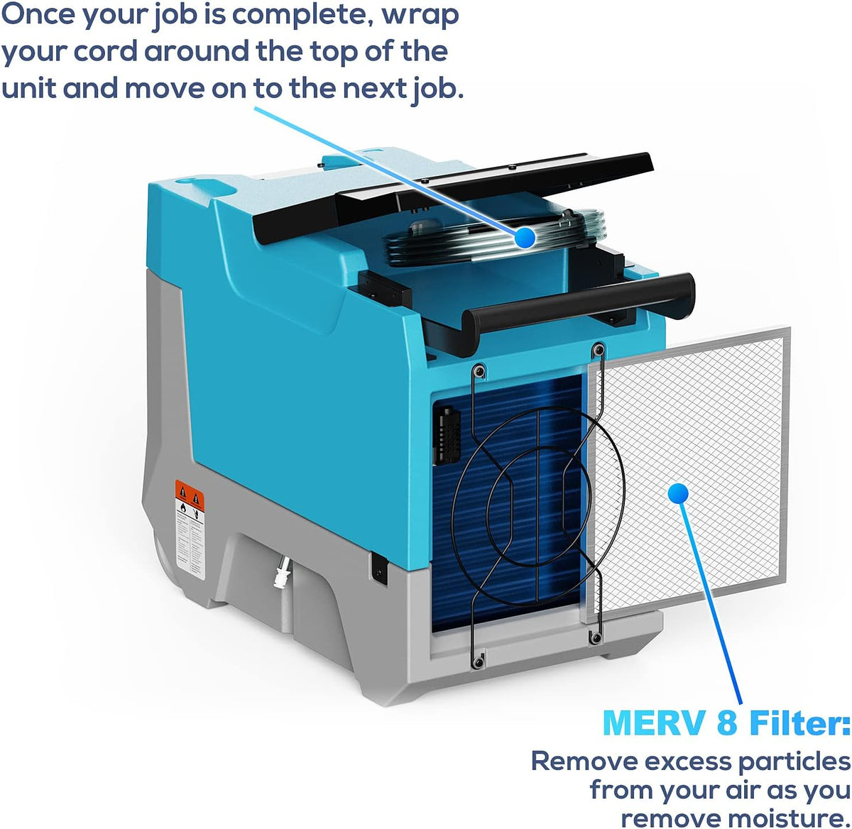 180PPD Commercial Dehumidifier with Pump D745351