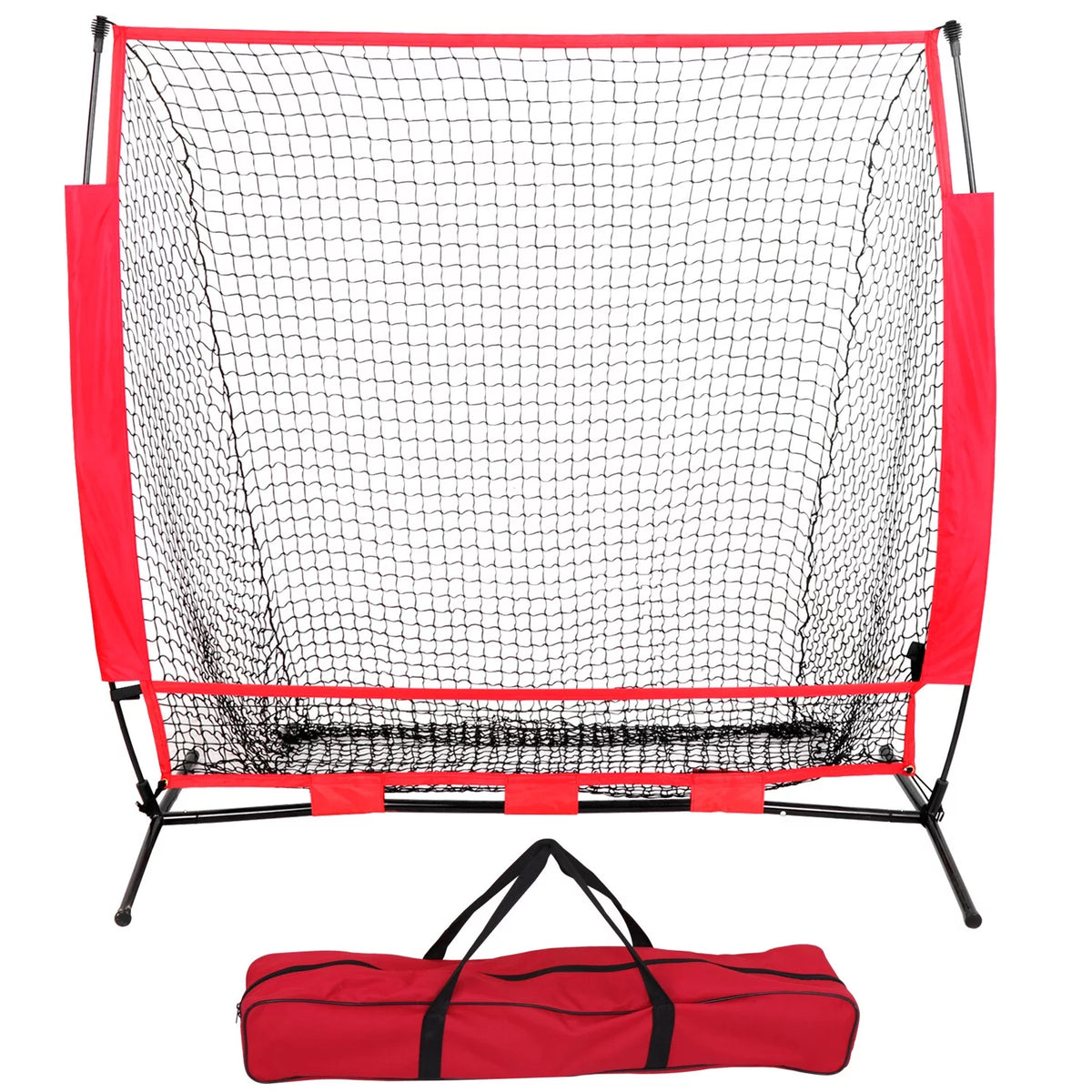 5'x5' Baseball Softball Practice Net with Metal Frame & Carry Case M360