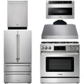36 Propane Gas Range, Range Hood, Microwave, Refrigerator, Dishwasher C327