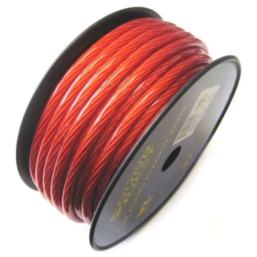 1/0 Gauge CCA Speaker Wire Vinyl Matte Red U18554