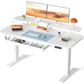 Black Electric Standing Desk with Drawers H8917