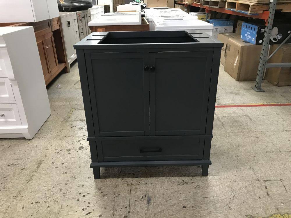 Dark Blue-Gray Bathroom Vanity Cabinet O471012