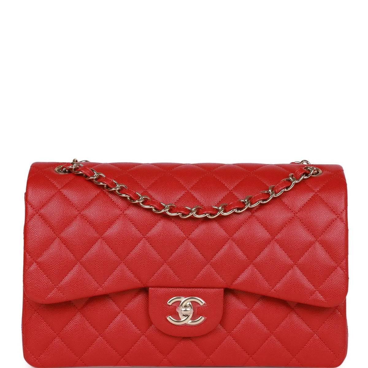 Red Caviar Double Flap Bag B6827