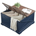 Square Wood Coffee Table with Storage U2081