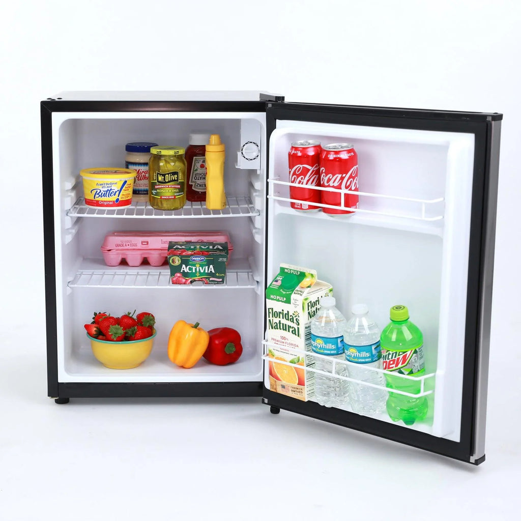 Compact Refrigerator Black On Stainless T212911