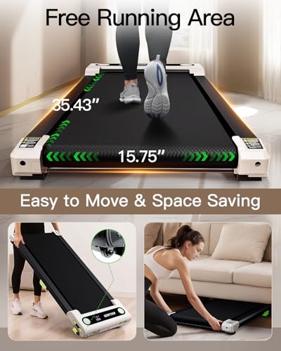2.5 HP Under Desk Treadmill with Remote Control and LED Display L72621