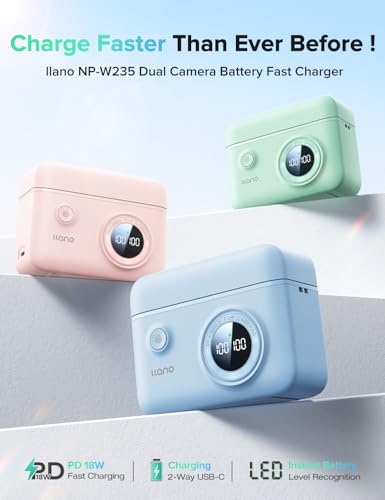 2-Pack NP-W235 Batteries and Dual Fast Charger Set Q815