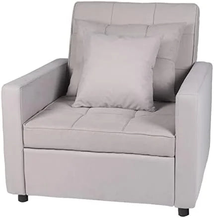 3-in-1 Convertible Sofa Bed Chair with Adjustable Backrest A80664