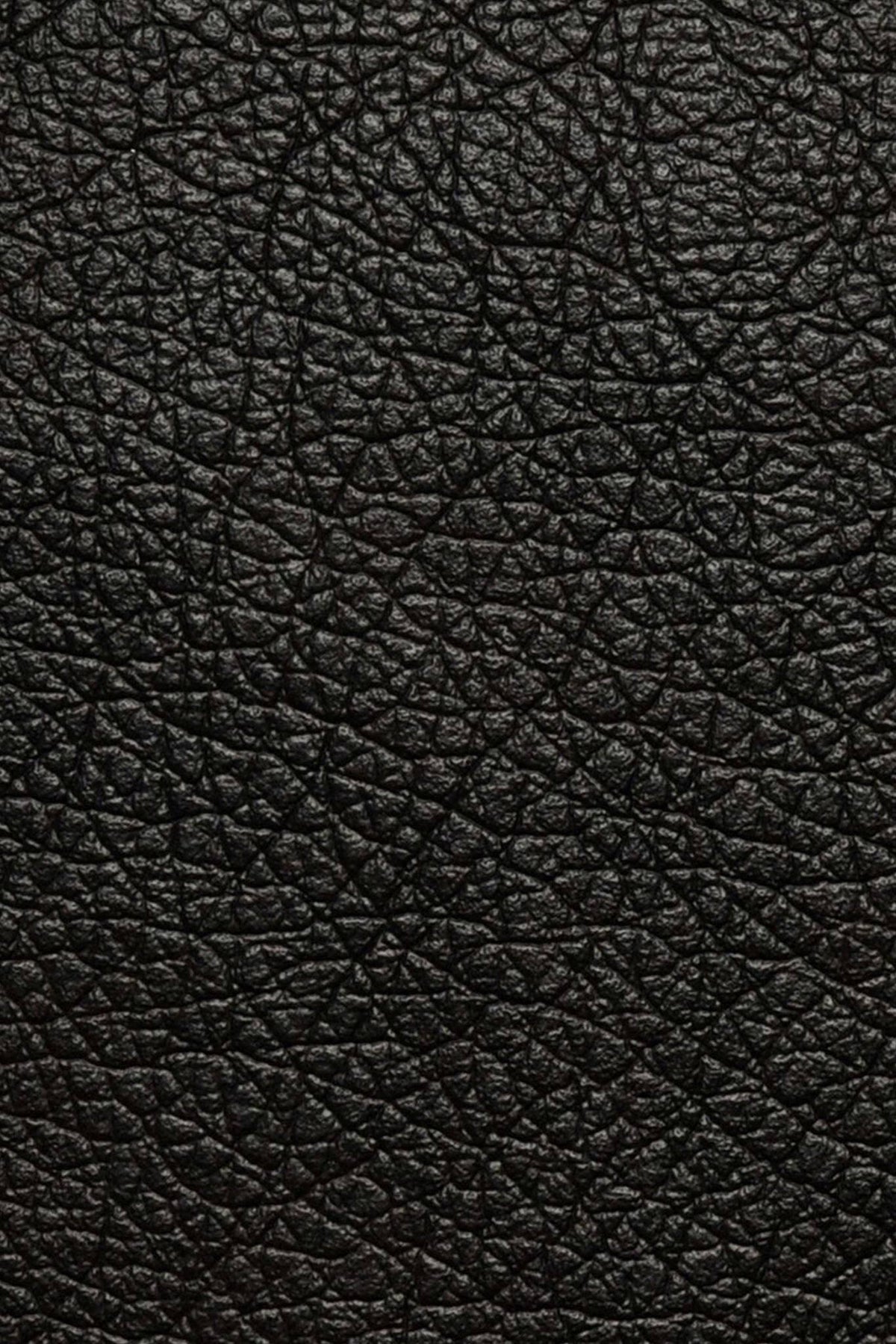 Black Refillable Leather Compact Case G647