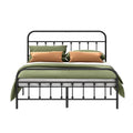 Full Heavy Duty Steel Slat Metal Bed Frame E36393