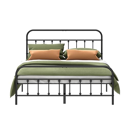 Full Heavy Duty Steel Slat Metal Bed Frame E36393