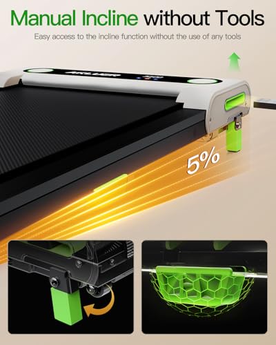 2.5 HP Under Desk Treadmill with Remote Control and LED Display L72621
