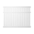White Vinyl Semi-Privacy Fence Panel Kit E209