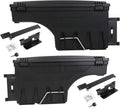 Truck Bed Wheel Well Storage Case Tool Box Black Lockable Storage Box Unit One Pair C248584