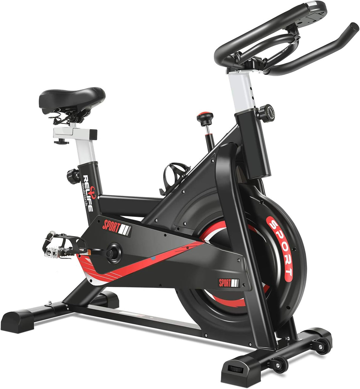 Exercise Bike Indoor Cycling Bike Stationary Flywheel Bicycle with Resistance C831854