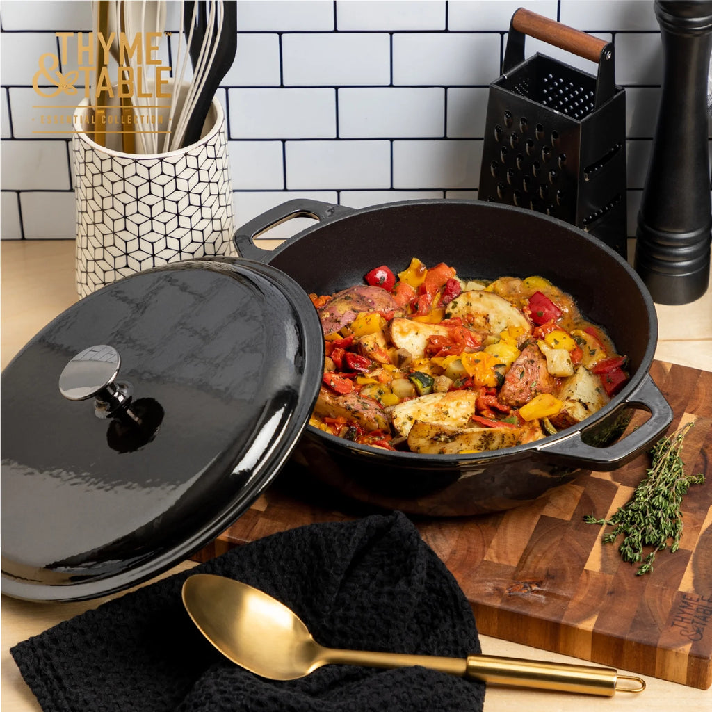 5.2 QT Enameled Cast Iron Braiser E661