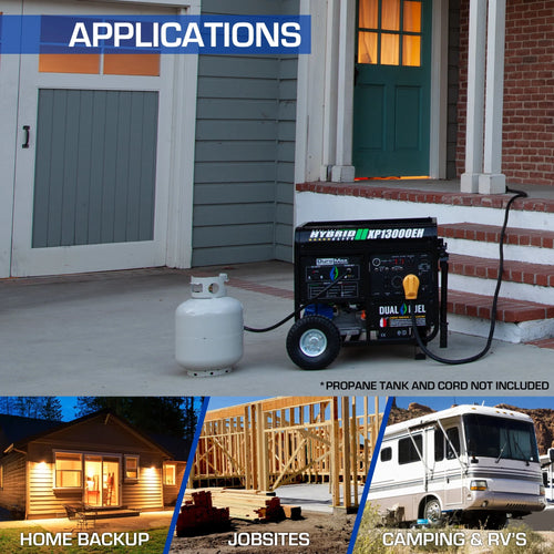 13,000-Watt Portable Gas Propane Generator W141664
