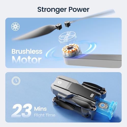 4k Foldable Camera Drone with Brushless Motors F180