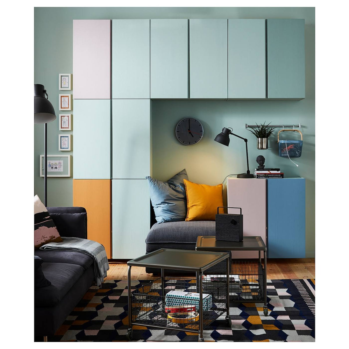 Ivar Cabinet, Pine, 32x12x33 K12915